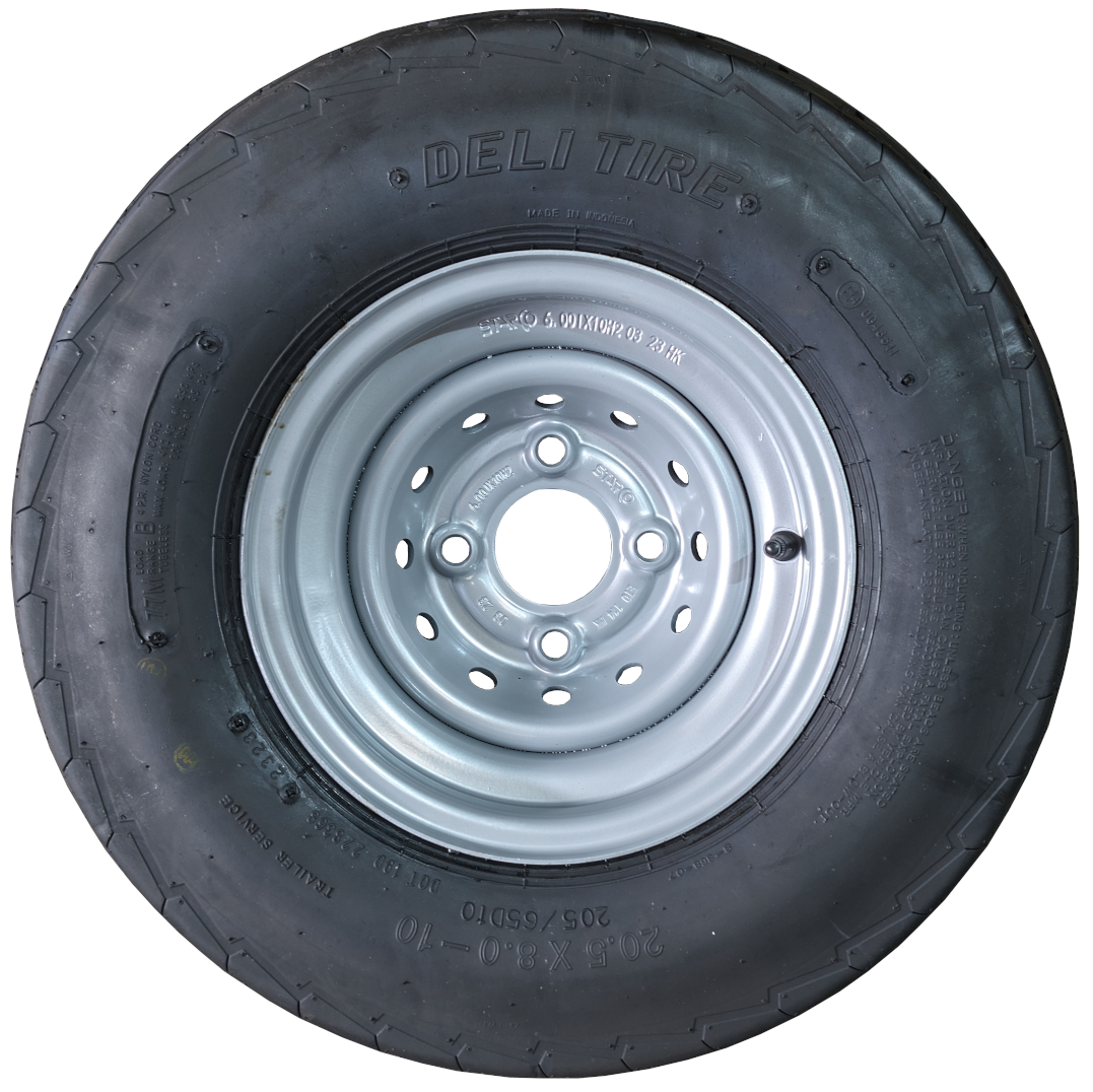 10" Balloon Wheel and Tyre 20.5x800-10 100mm PCD