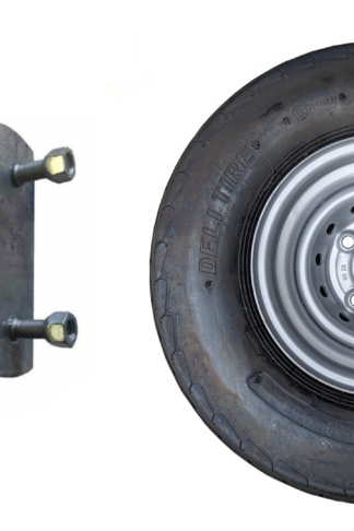 10" Balloon Spare Wheel and Carrier 100mm PCD