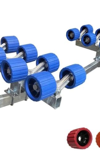 Swinging Arm Cradle Assembly with Sixteen Non Marking Wobble Rollers