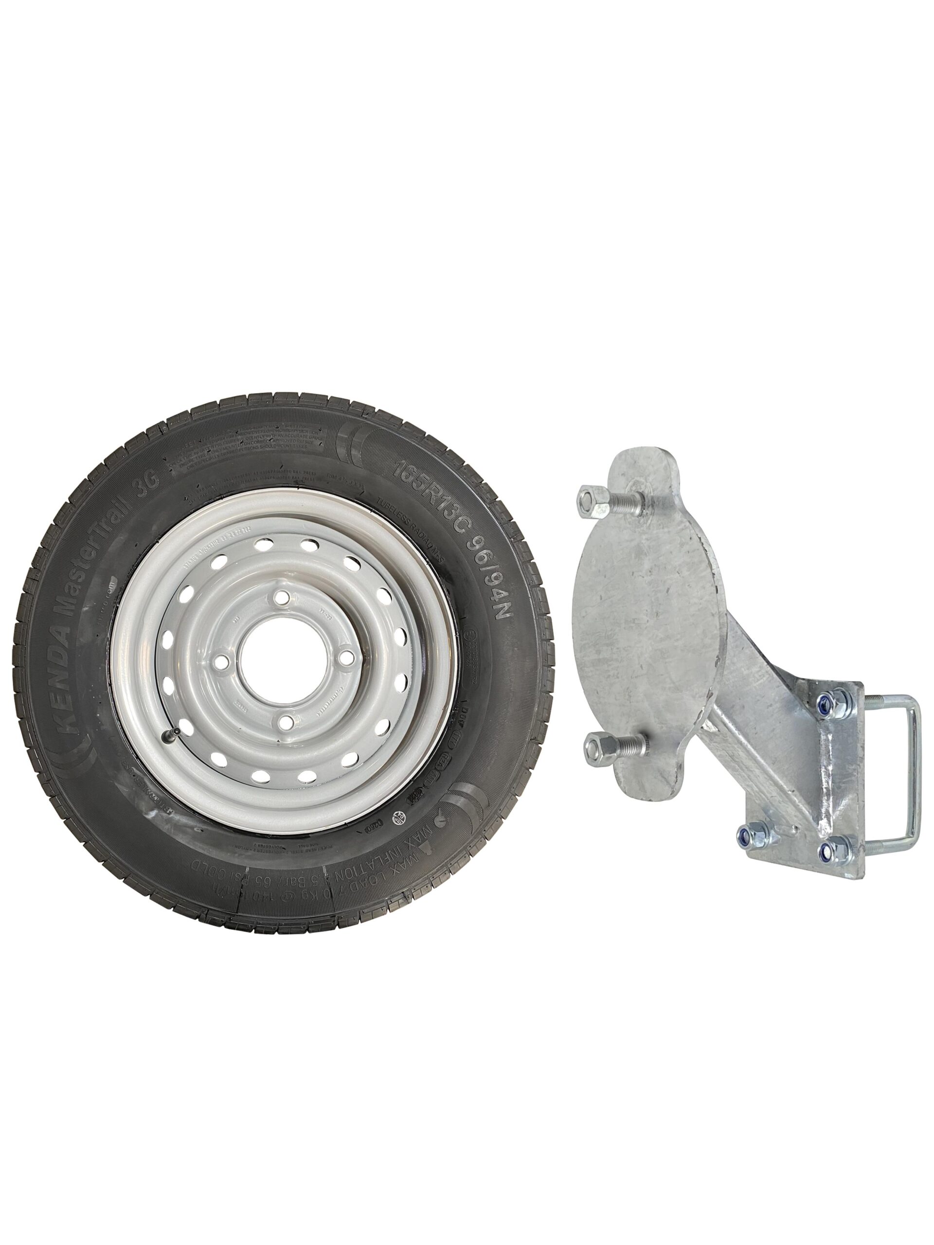 13" Wheel and Tyre 165R13 with Carrier