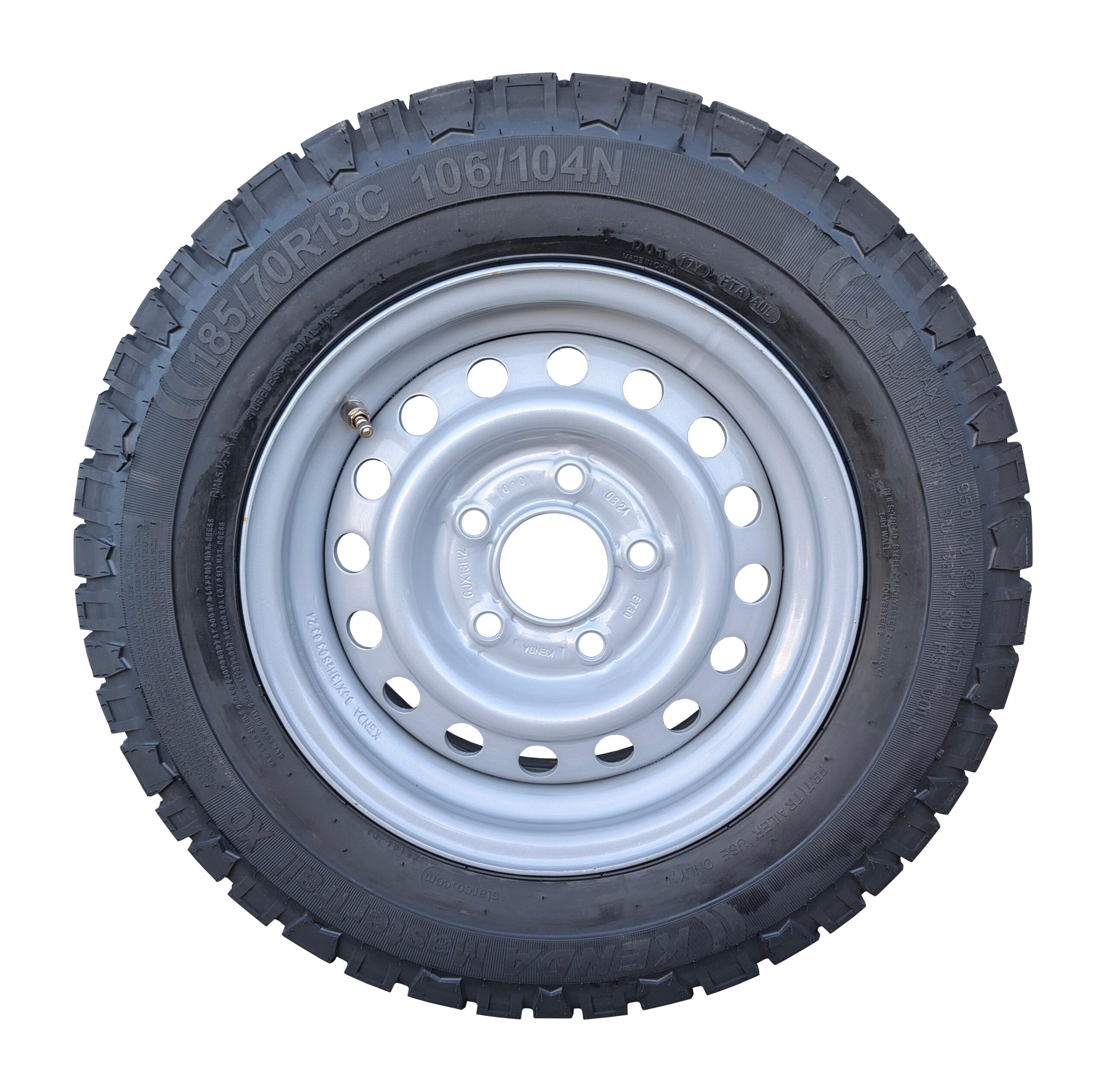 13" Wheel and Tyre 185/70R13C, 5 x 112mm PCD