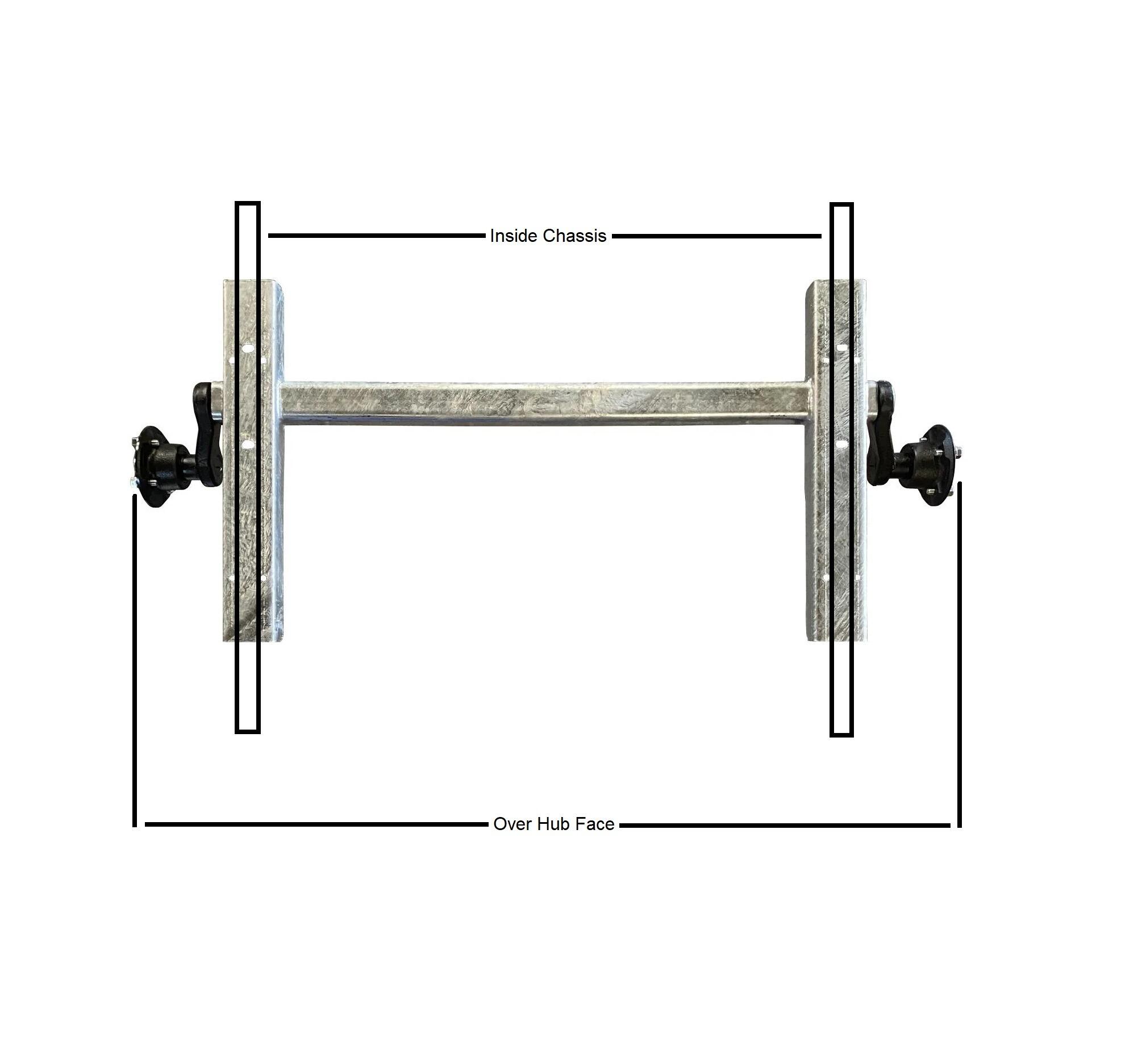 Knott 750kg Galvanised Boat Trailer Axle 1370mm - Image 2