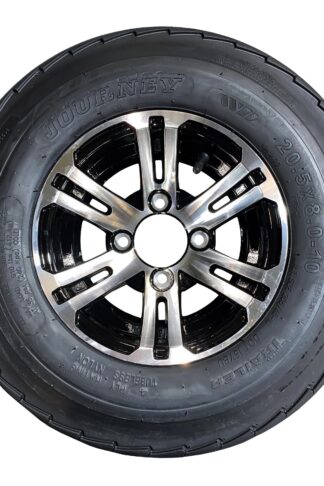 10" Alloy Balloon Wheel and Tyre 20.5x800-10 100mm PCD
