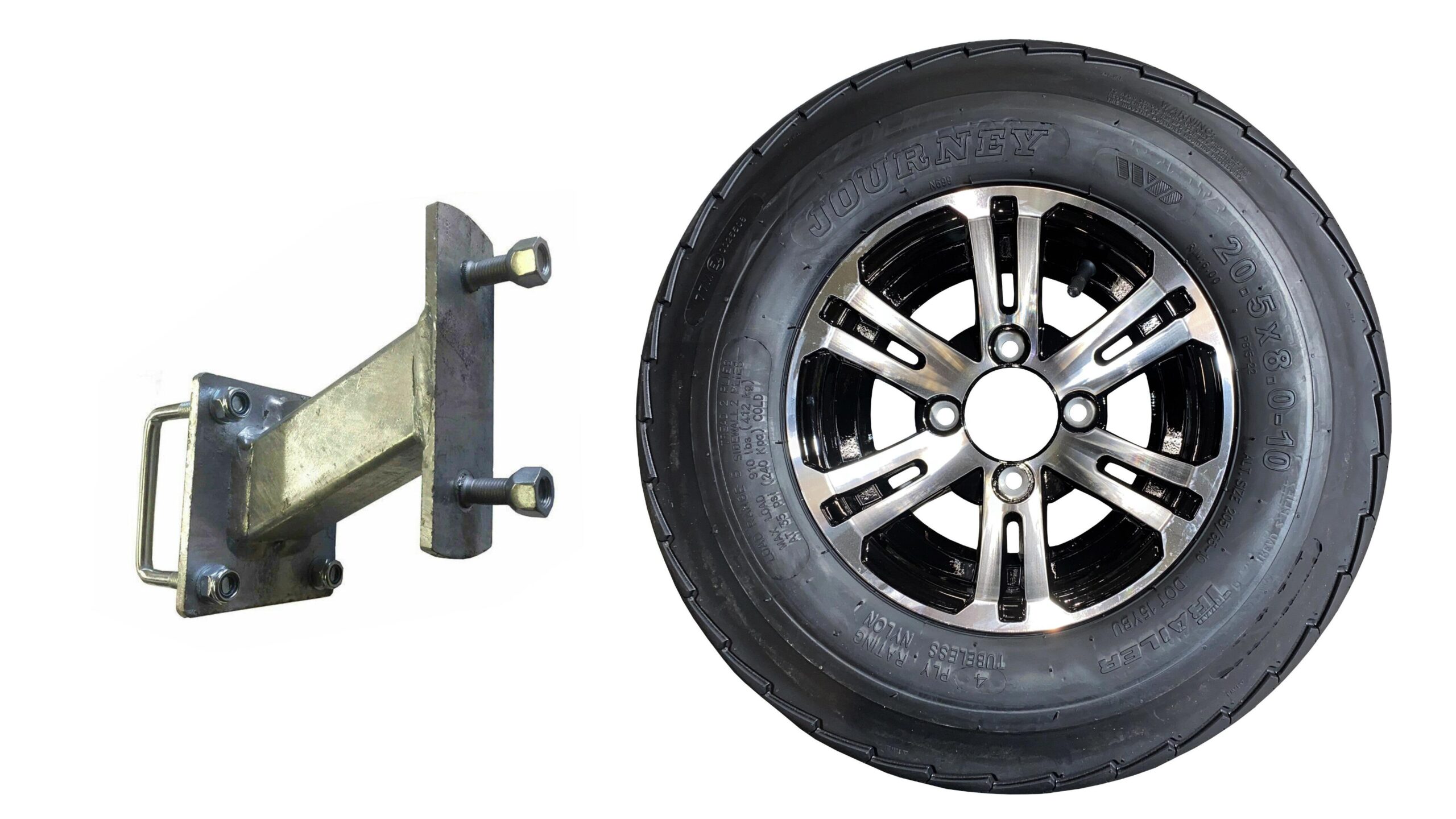 10" Alloy Balloon Spare Wheel And Carrier 100mm PCD