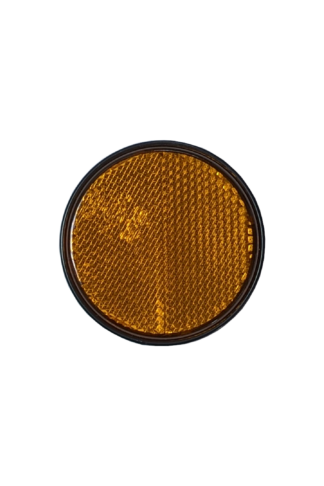 2x Amber Round Reflectors