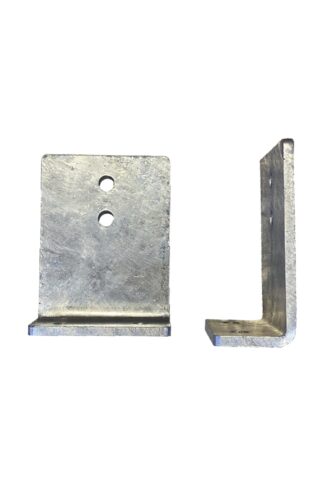 Pair of Single Hole Raised L Brackets