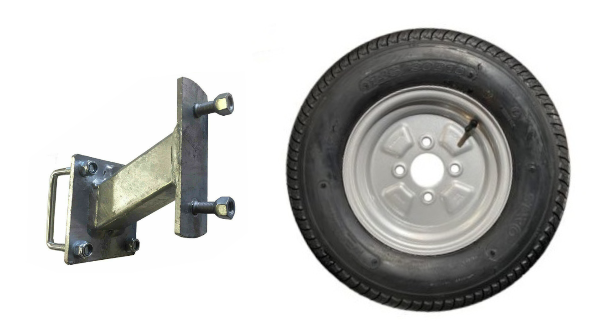 10" Metric Spare Wheel and Carrier 100mm PCD